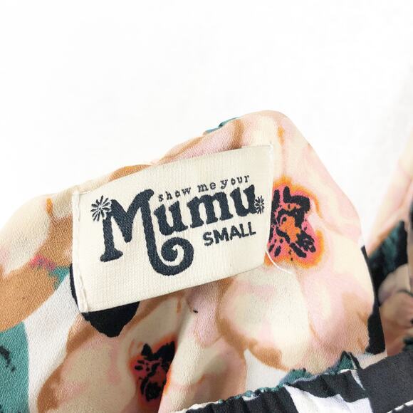 Show Me Your Mumu Heather Floral Halter Maxi Dress Small Steel Magnolia Wedding - Picture 5 of 14